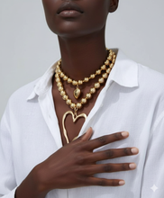 Load image into Gallery viewer, GOLD DOUBLE HEART NECKLACE
