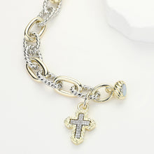 Load image into Gallery viewer, PAVE CROSS MAGNETIC BRACELET
